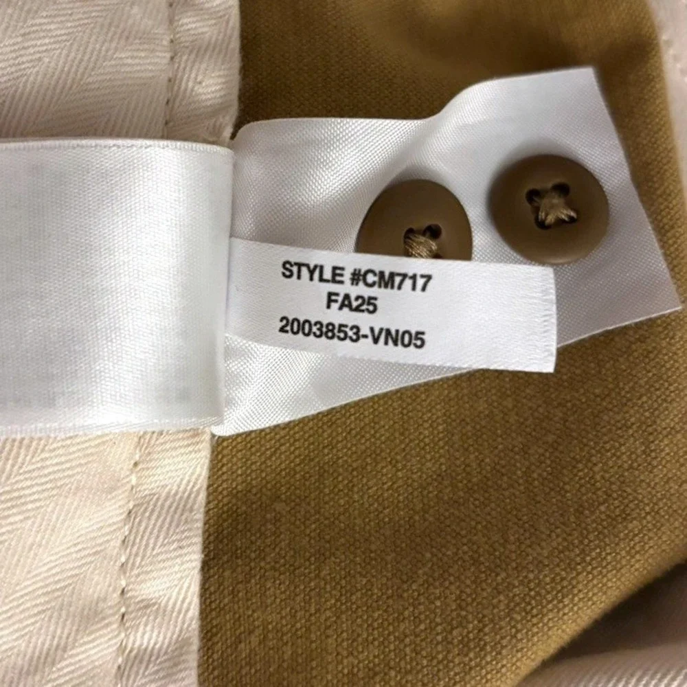 J.Crew Oarsman Corduroy Straight Chino Pant Men 38x32 Khaki Tan Brown Stretch